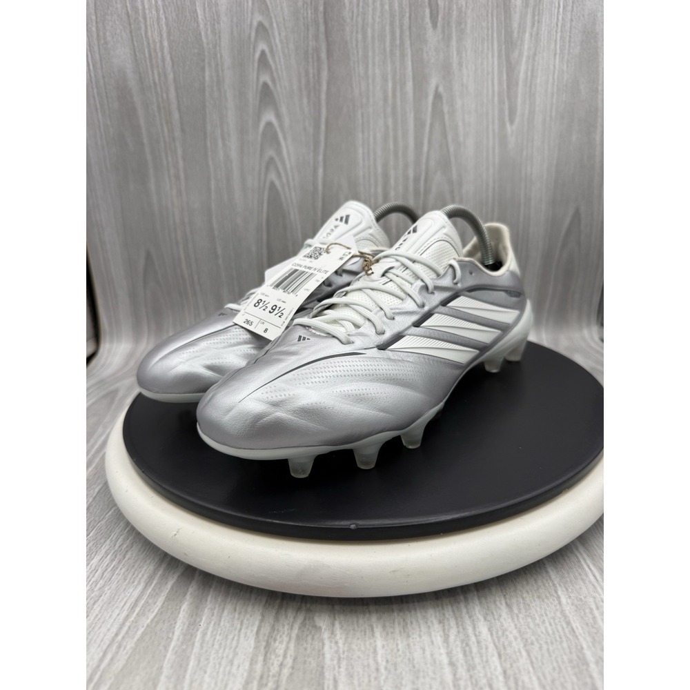 adidas Copa Pure IV Elite Mens Size 8.5 Silver Firm Ground Soccer Cleats JS4243
